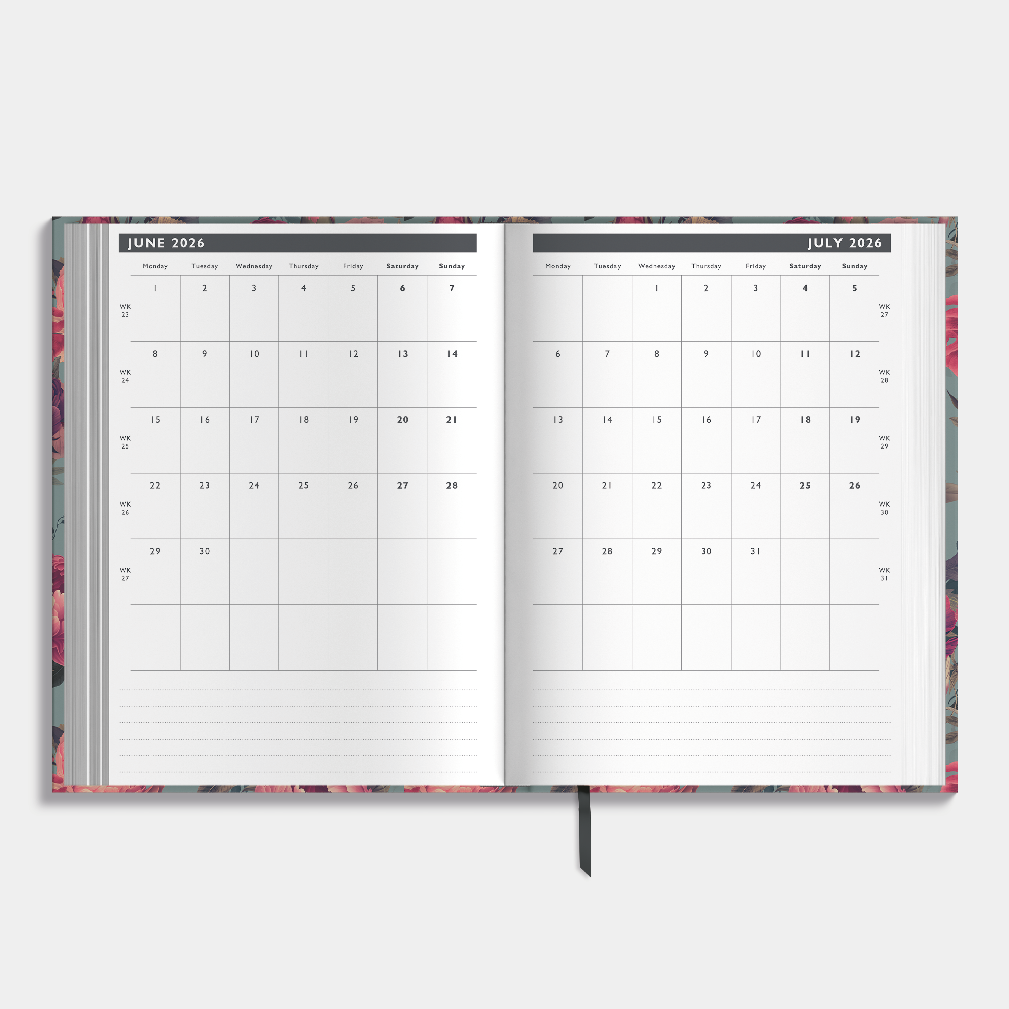 APPOINTMENT DIARY 2026-2027 A4 CLASSIC ROSES