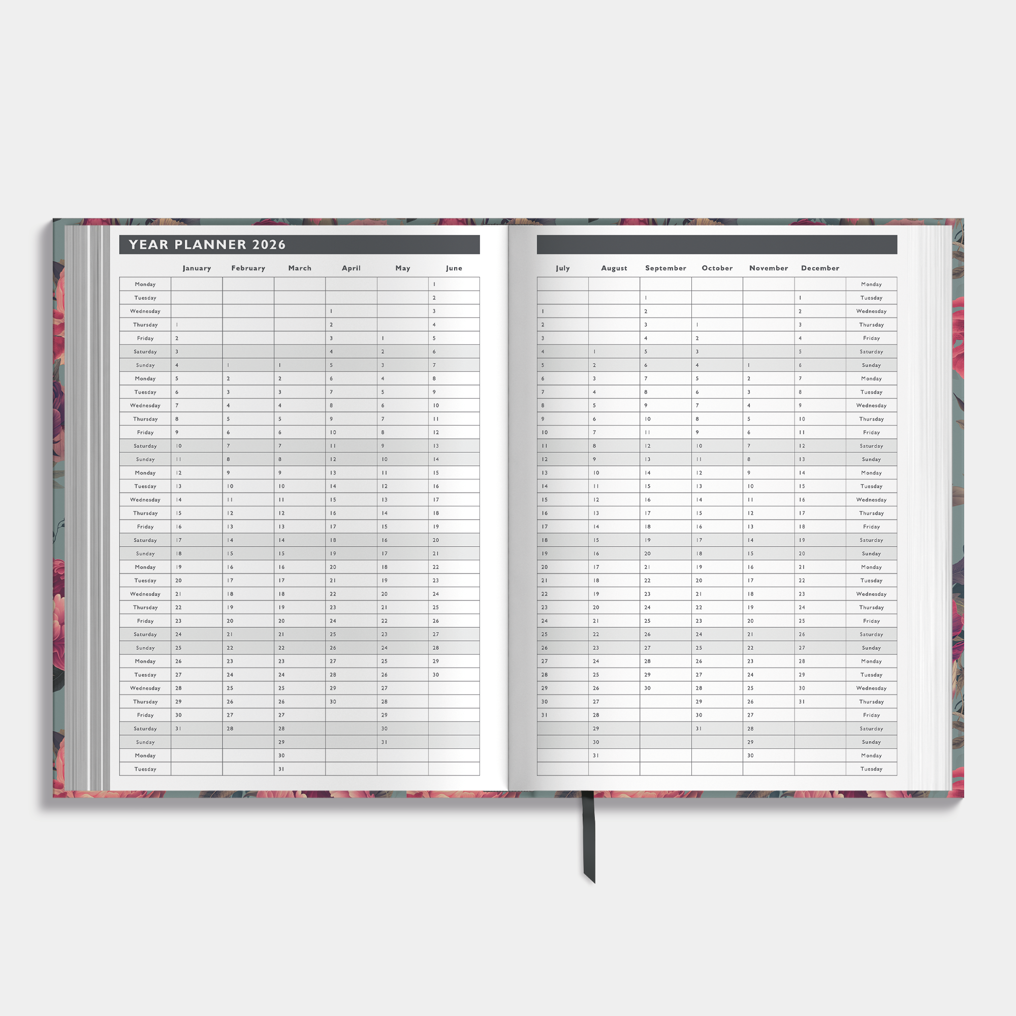 APPOINTMENT DIARY 2026-2027 A4 CLASSIC ROSES