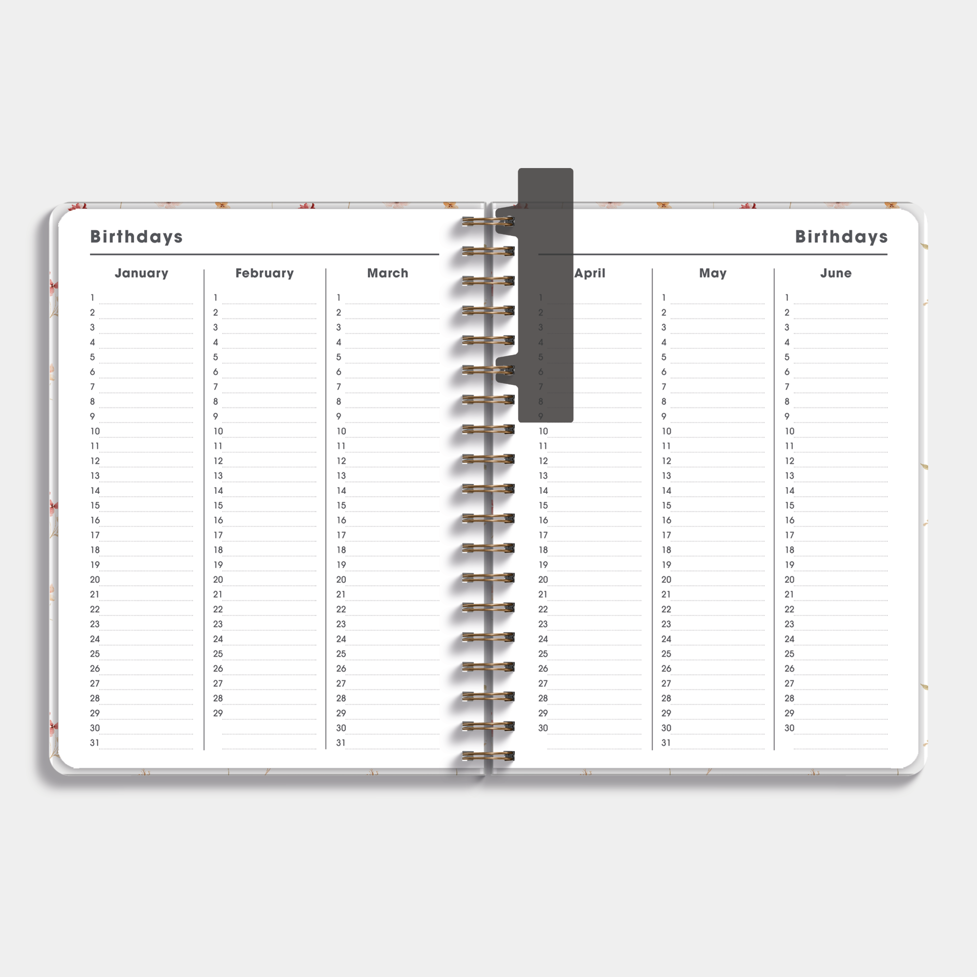 TEACHER PLANNER 2026-2027 ±A4 DELICATE FLORALS
