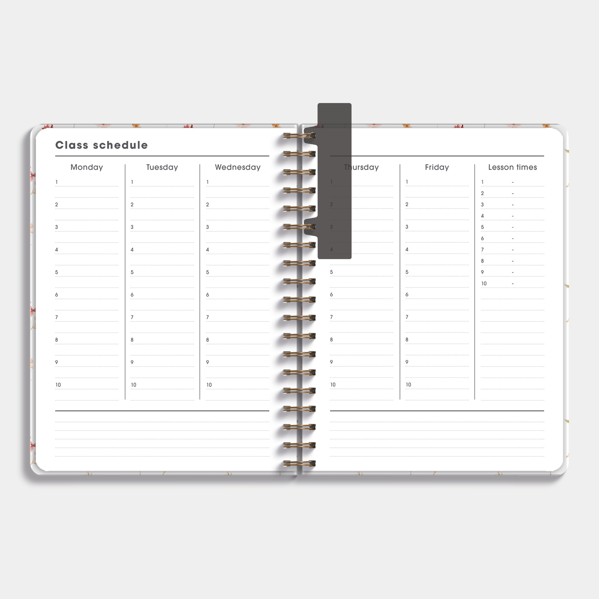 TEACHER PLANNER 2026-2027 ±A4 DELICATE FLORALS