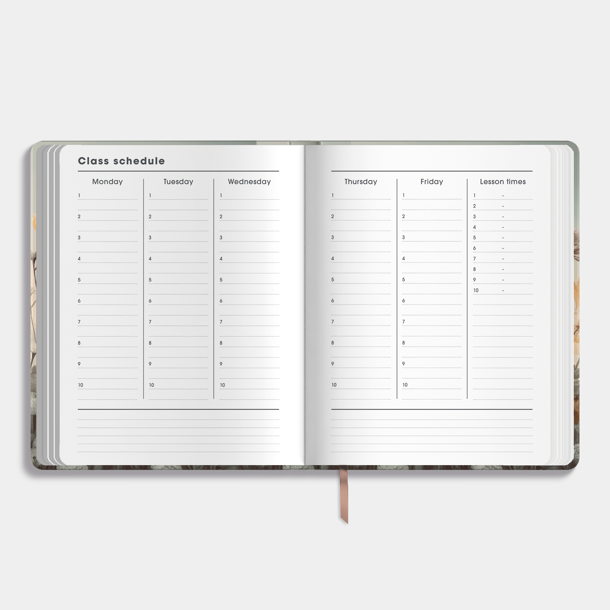TEACHER PLANNER 2026-2027 ±A4 WILDFLOWERS