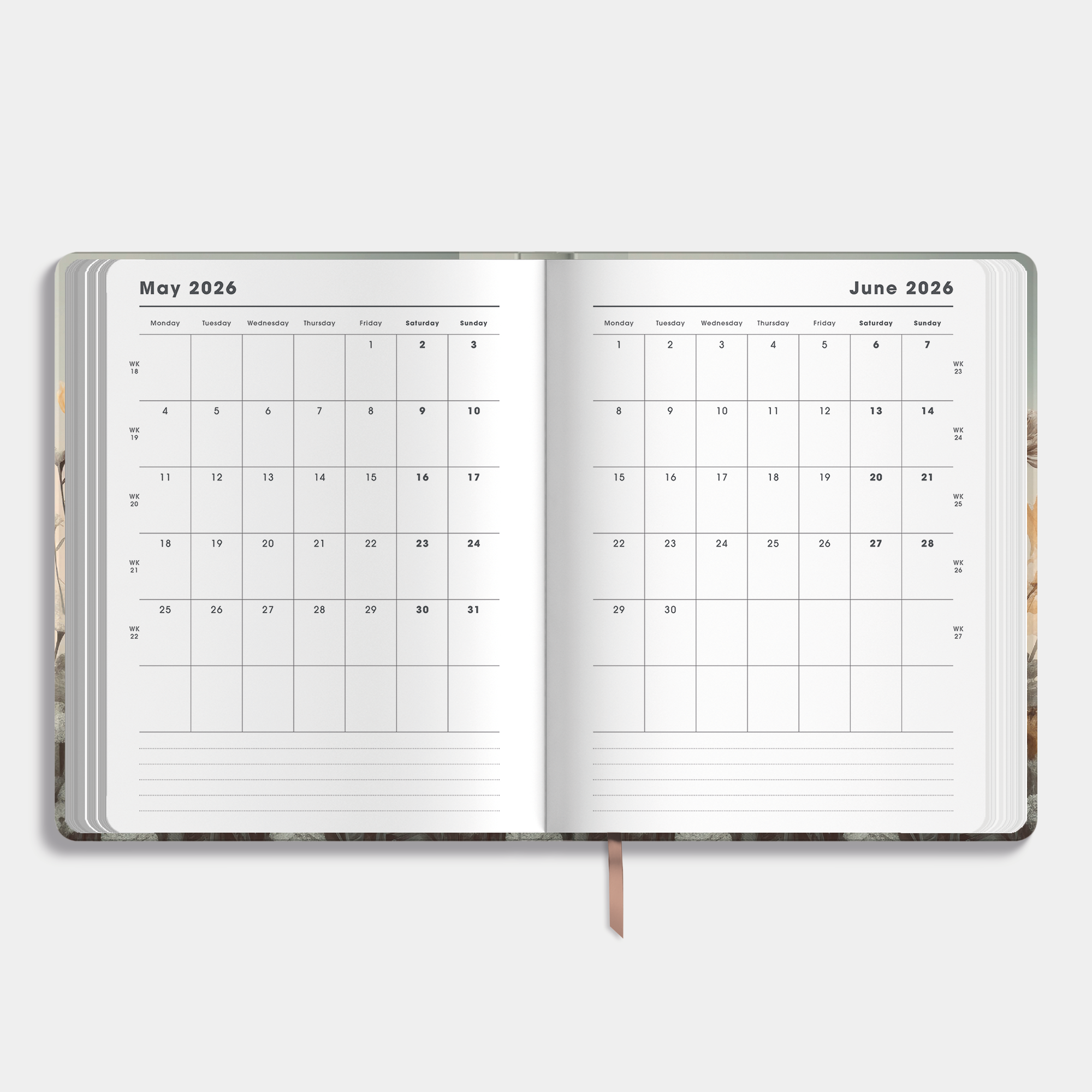 TEACHER PLANNER 2026-2027 ±A4 WILDFLOWERS