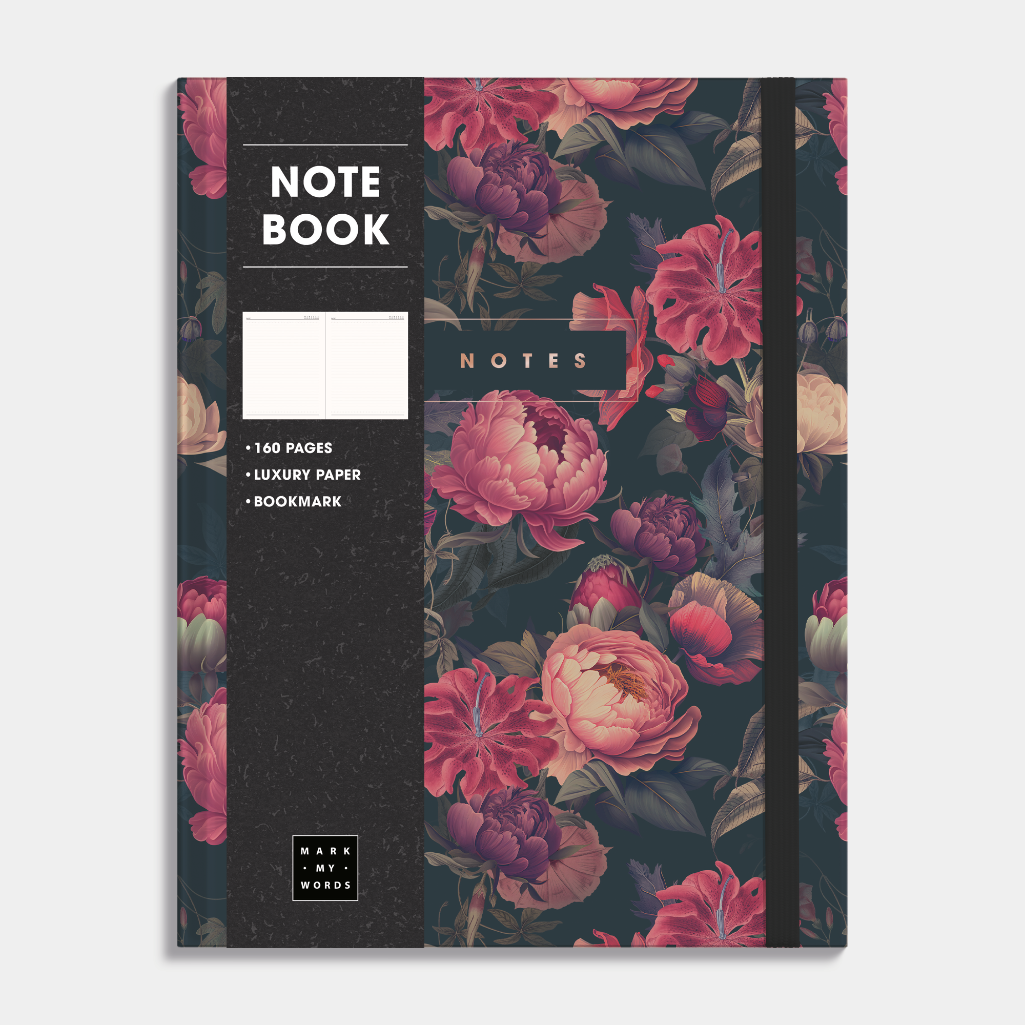NOTEBOOK ±A4 CLASSIC ROSES