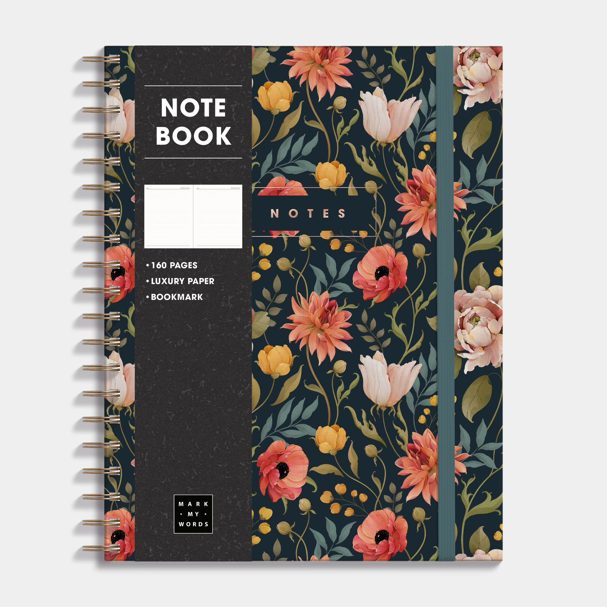NOTEBOOK ±A4 VINTAGE FLOWERS