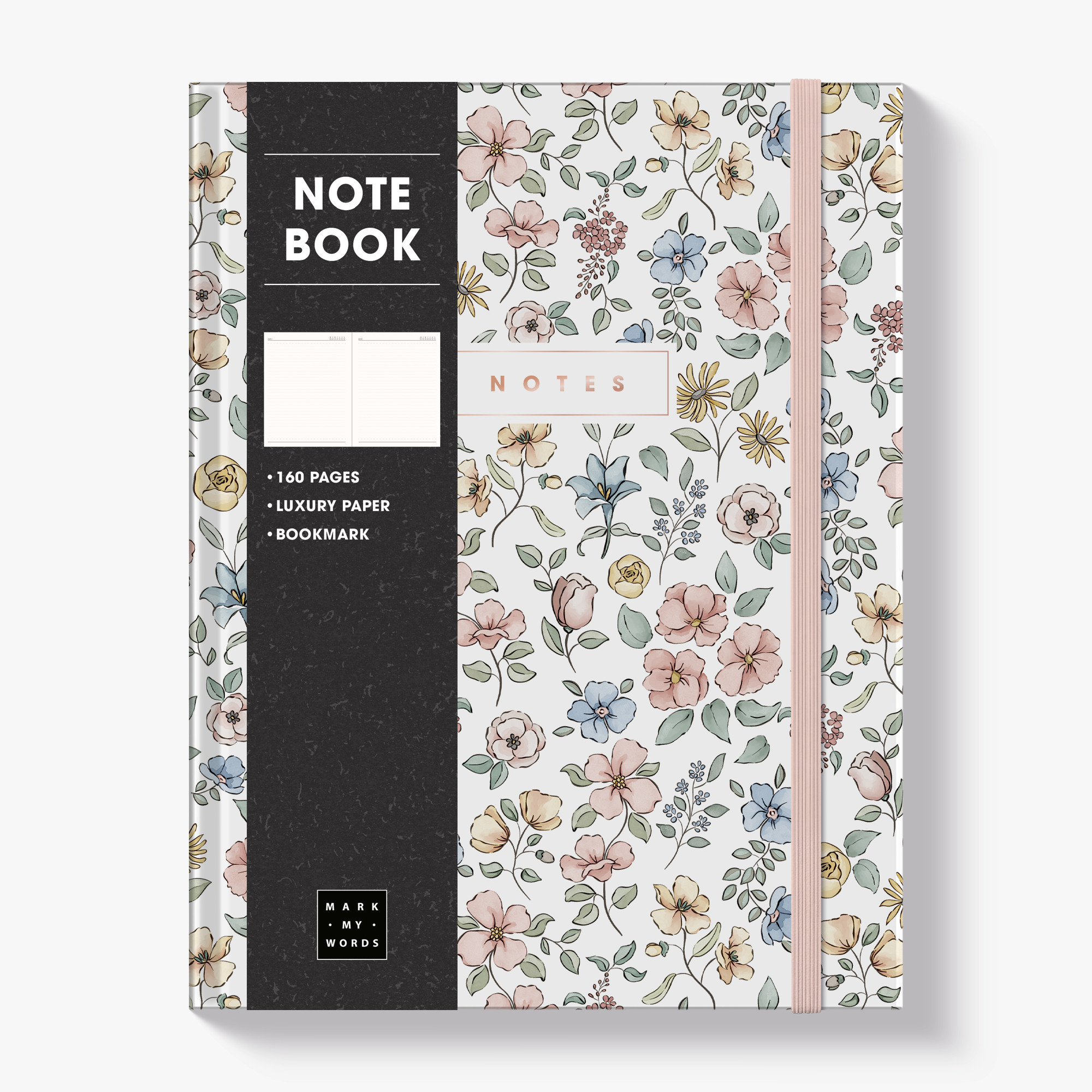 NOTEBOOK ±A4 PASTEL FLORALS