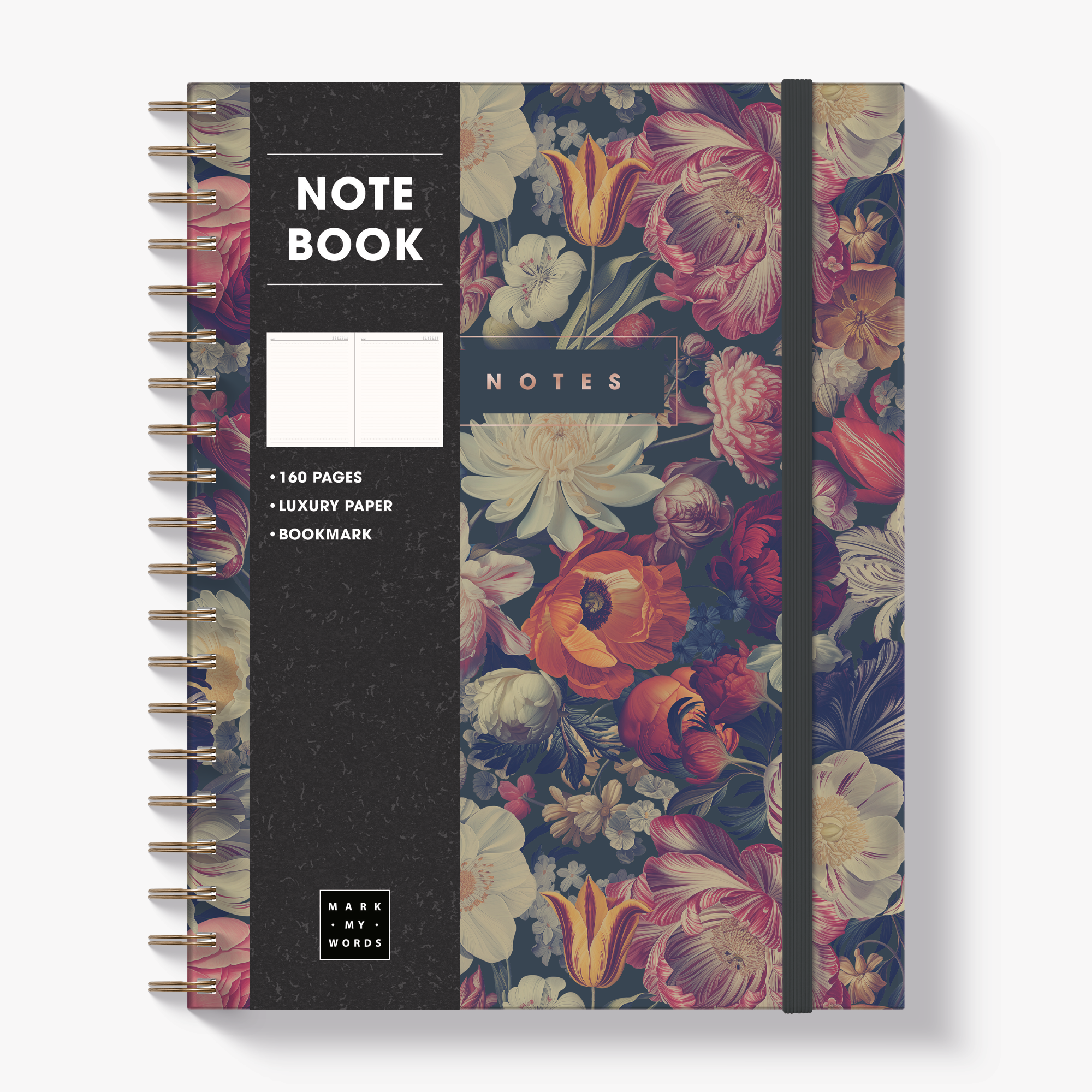 NOTEBOOK ±A4 CLASSIC FLORAL