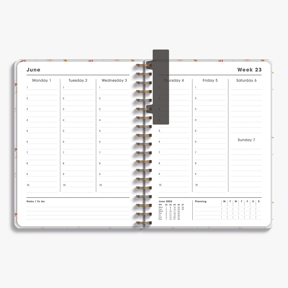 TEACHER PLANNER 2026-2027 ±A4 DELICATE FLORALS