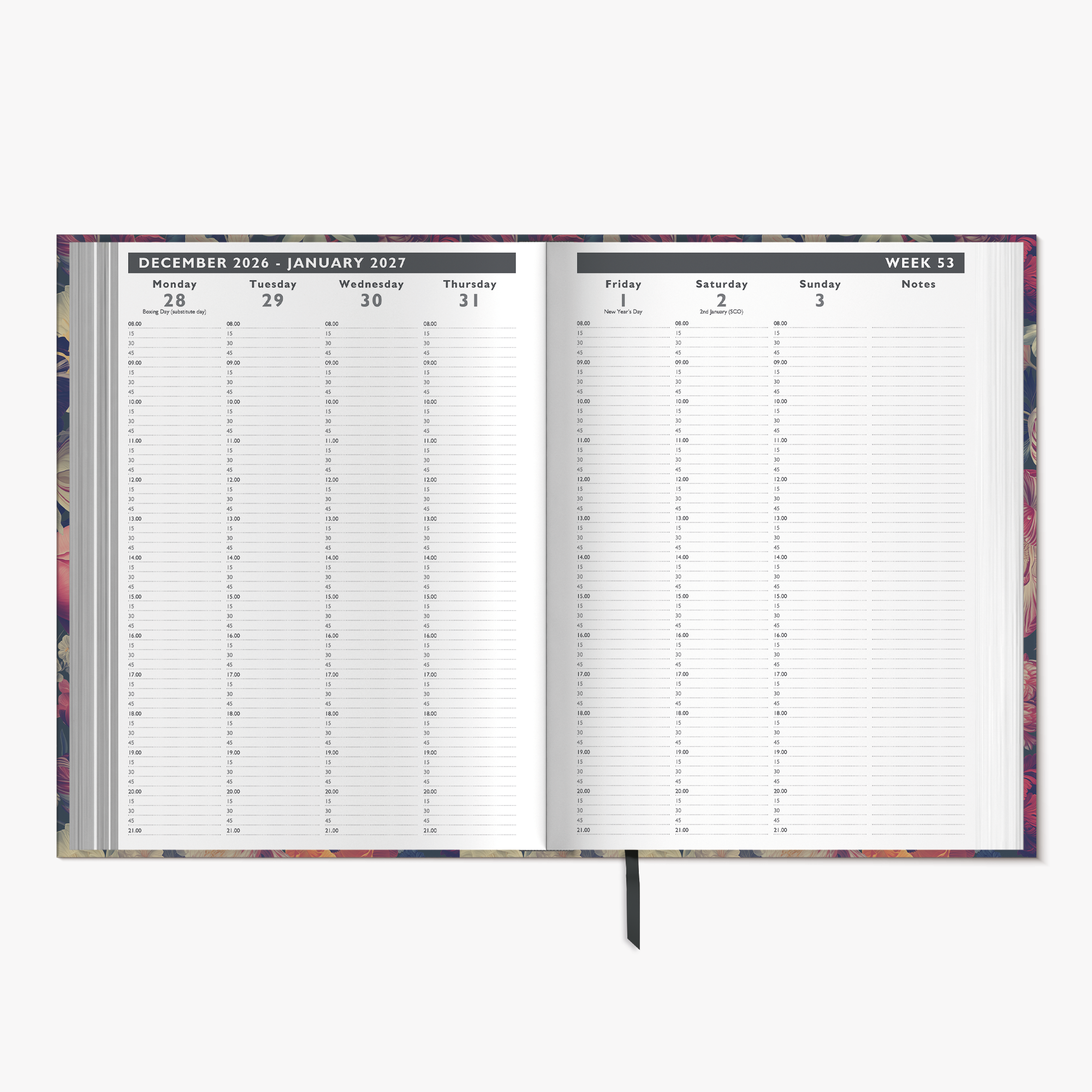 APPOINTMENT DIARY BUNDLE 2027 A4 CLASSIC ROSES