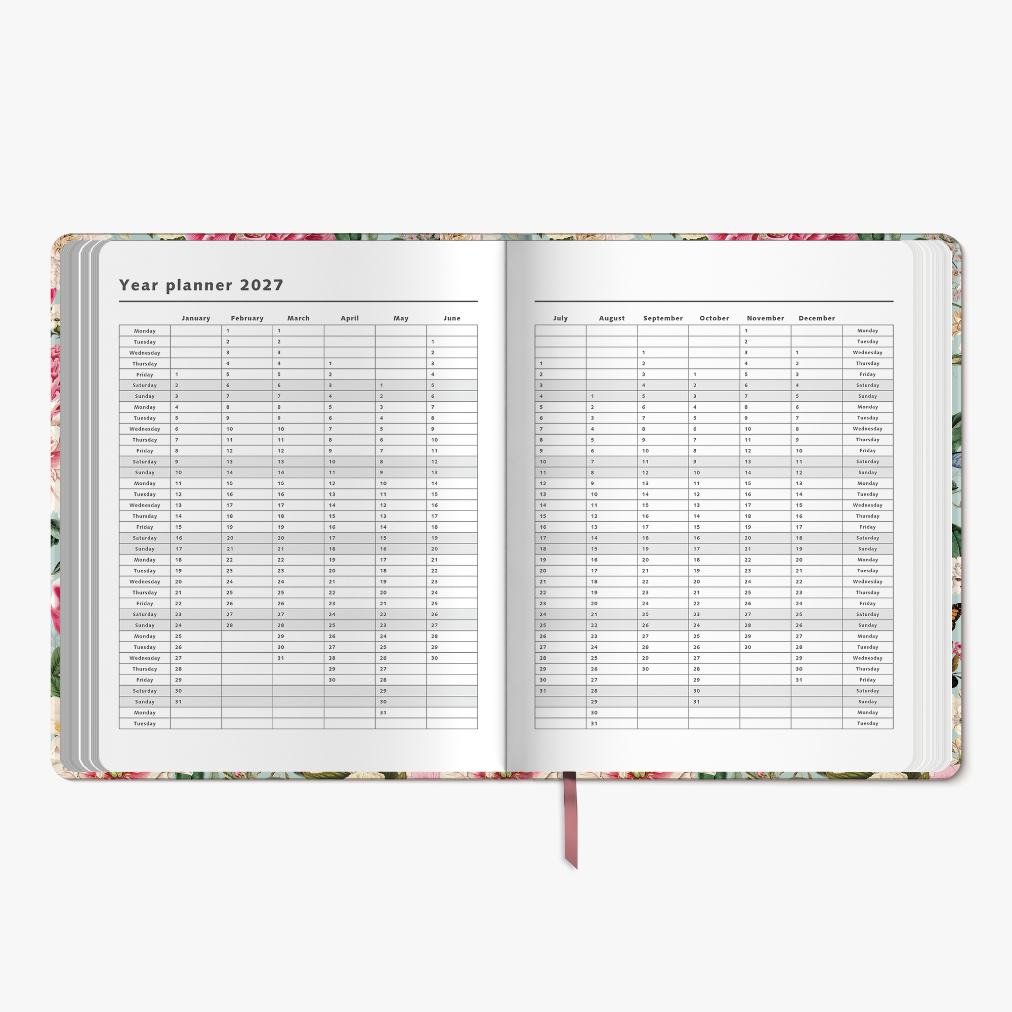 WEEKLY PLANNER 2027 ±A4 SHABBY CHIC