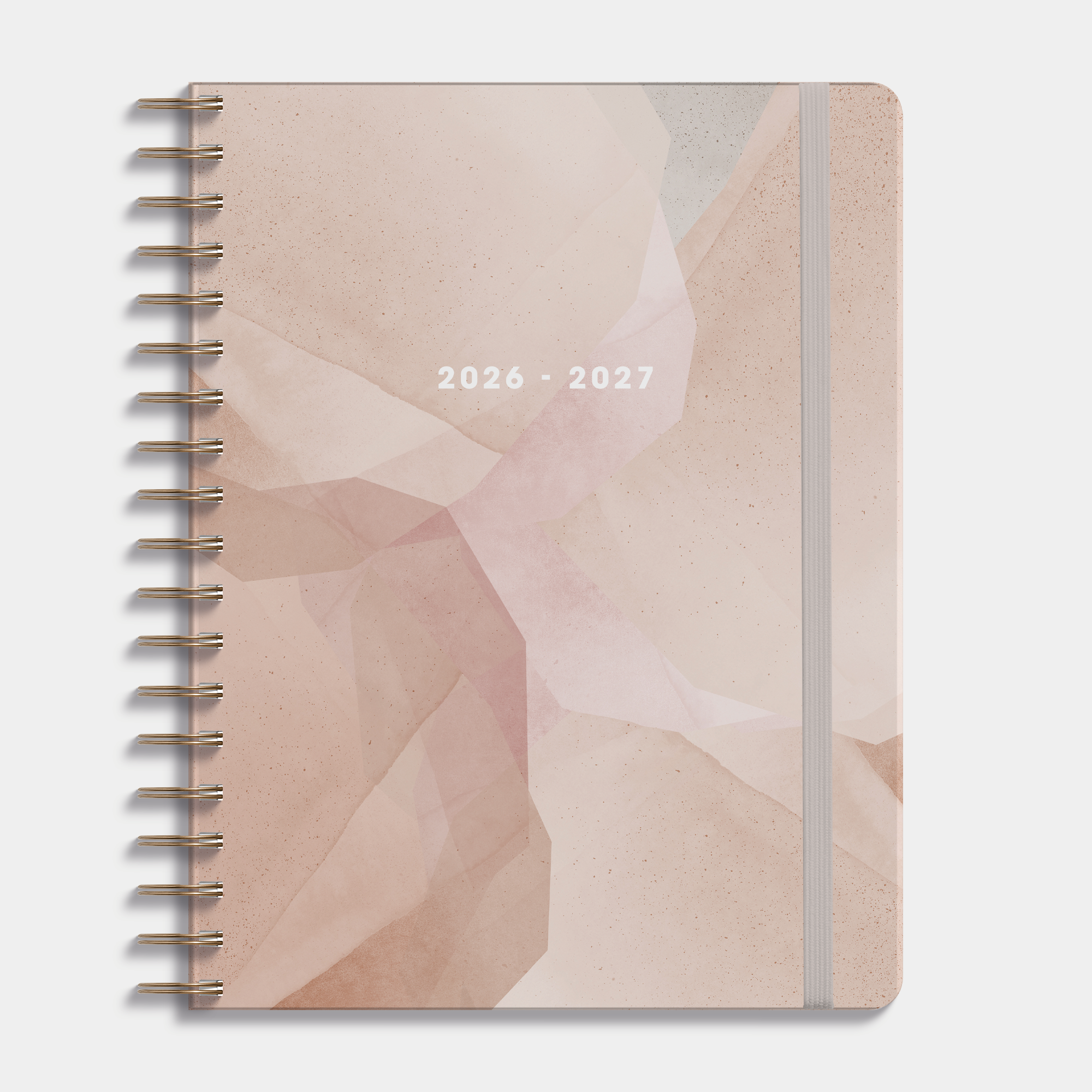 18-MONTH PLANNER 2026-2027 ±A4 ABSTRACT BLUSH