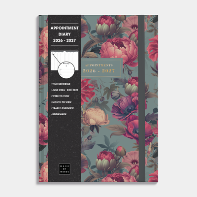 APPOINTMENT DIARY 2026-2027 A4 CLASSIC ROSES