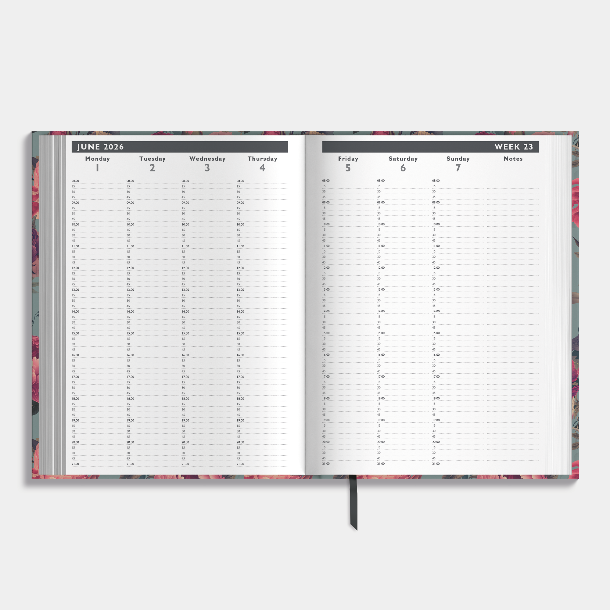 APPOINTMENT DIARY 2026-2027 A4 CLASSIC ROSES