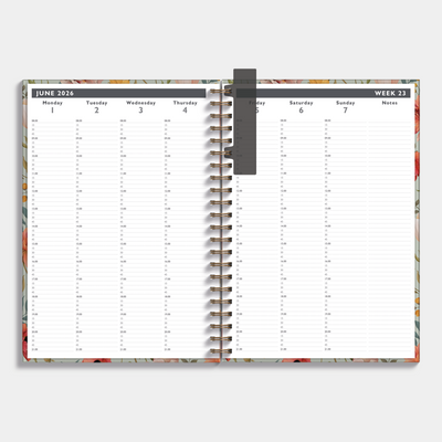 APPOINTMENT DIARY 2026-2027 A4 VINTAGE FLOWERS