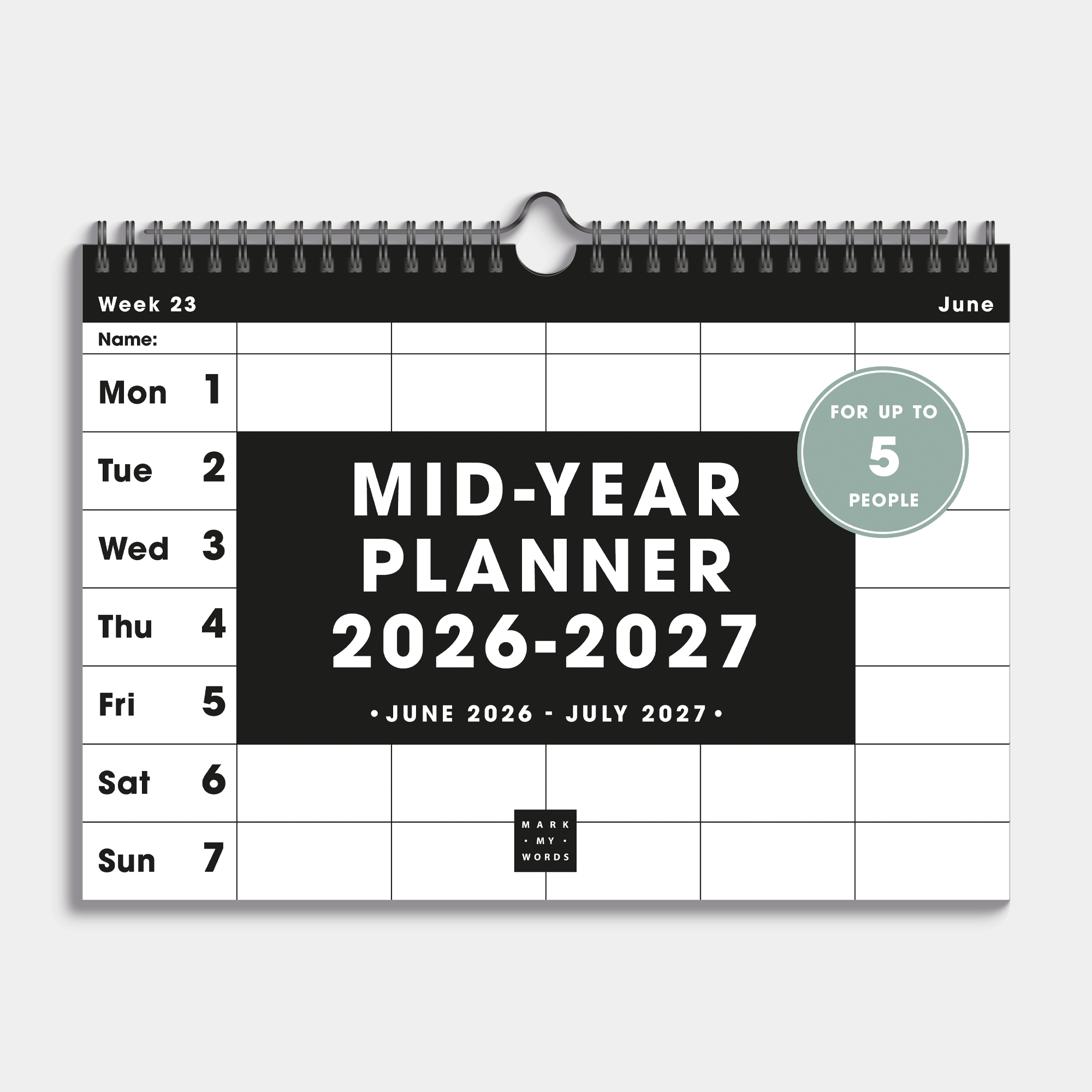 FAMILY PLANNER 2026-2027 A4 MINIMALIST