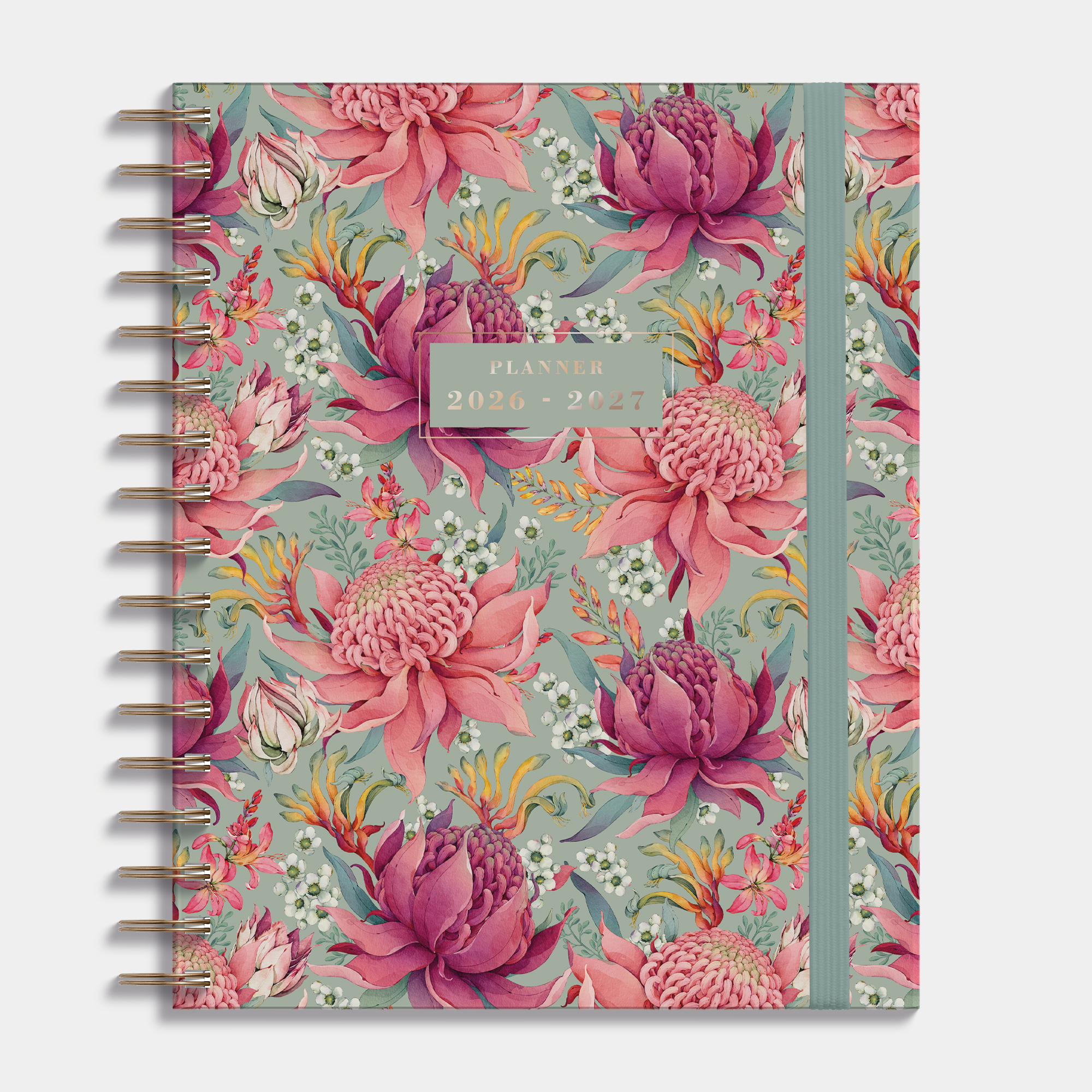 LUXURY WEEKLY PLANNER 2026-2027 A5+ EXOTIC BLOOMS