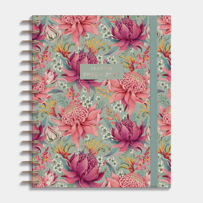 LUXURY WEEKLY PLANNER 2026-2027 A5+ EXOTIC BLOOMS