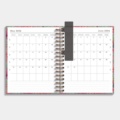 LUXURY WEEKLY PLANNER 2026-2027 A5+ EXOTIC BLOOMS