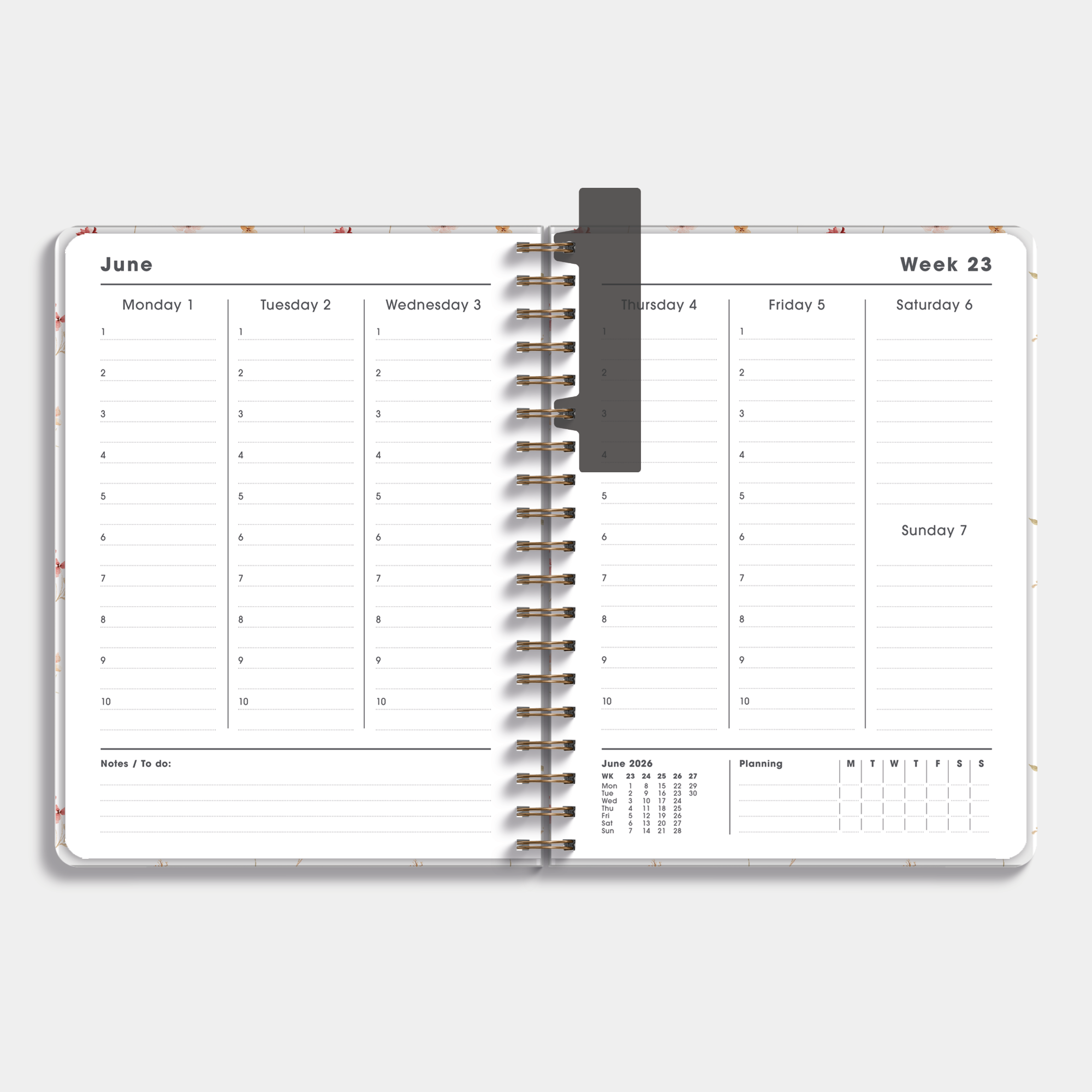 TEACHER PLANNER 2026-2027 ±A4 DELICATE FLORALS