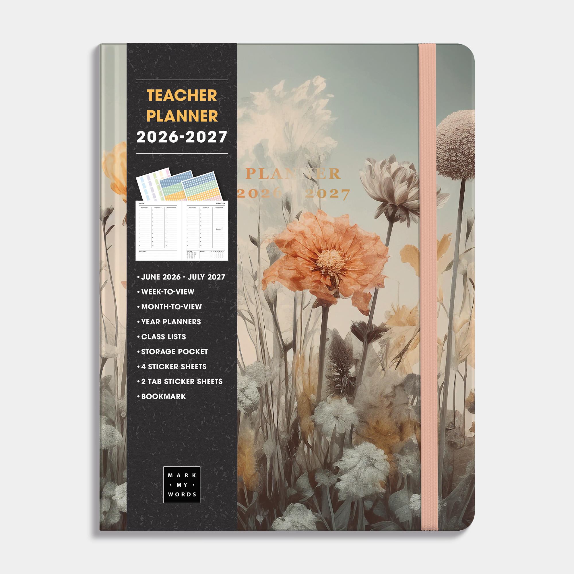 TEACHER PLANNER 2026-2027 ±A4 WILDFLOWERS