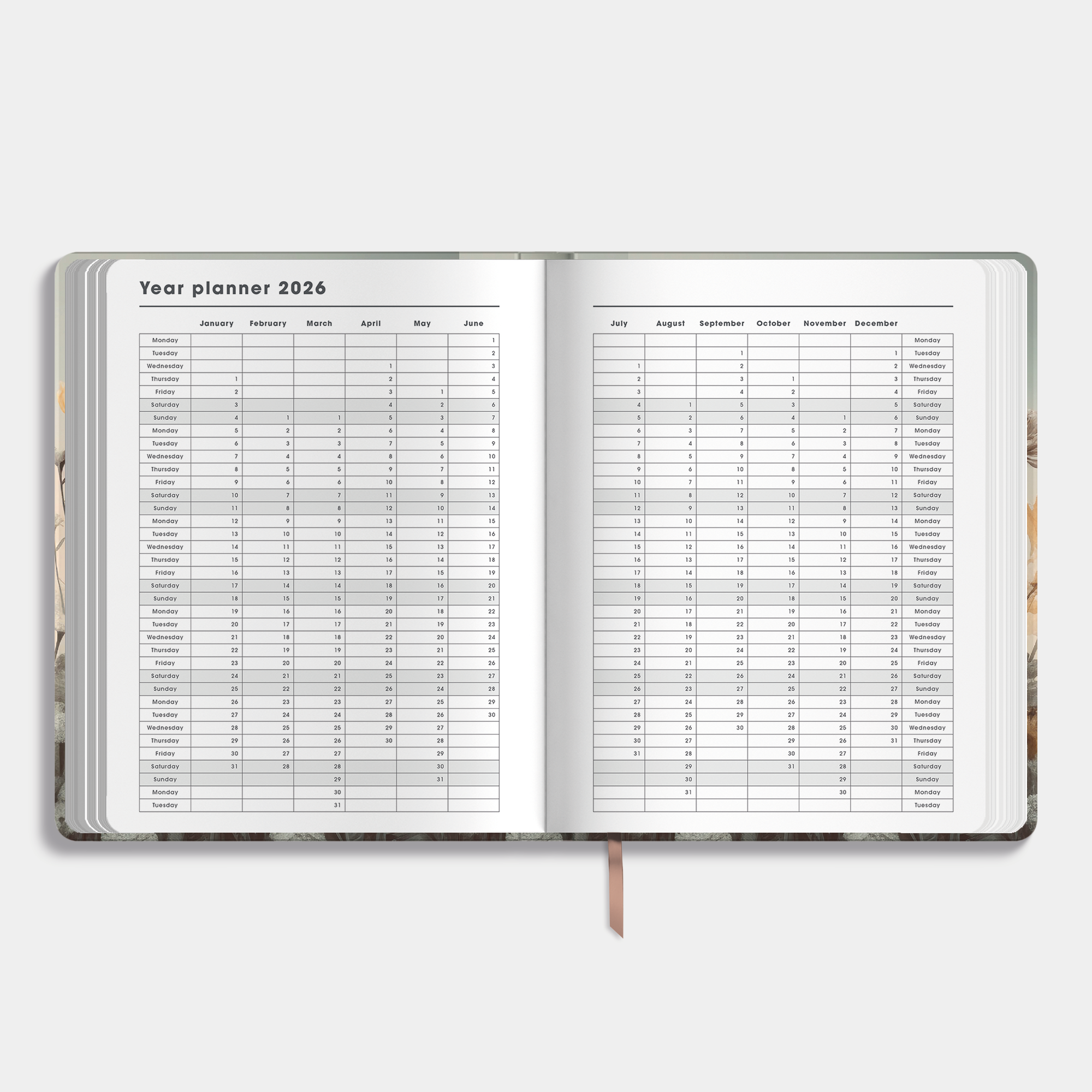 TEACHER PLANNER 2026-2027 ±A4 WILDFLOWERS