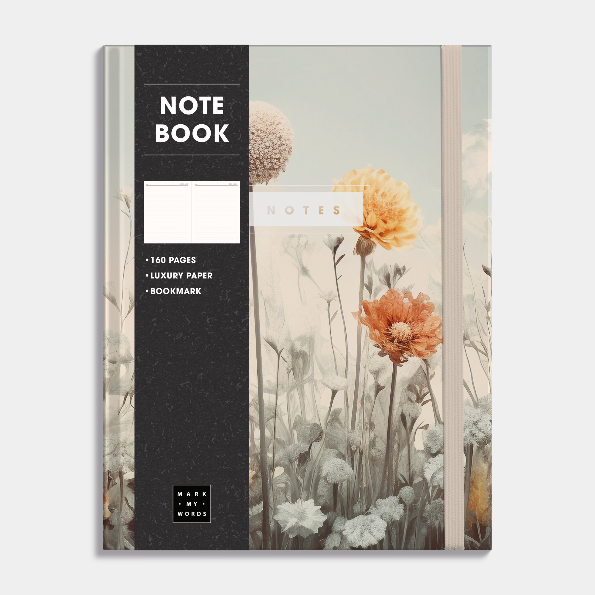 NOTEBOOK ±A4 WILDFLOWERS