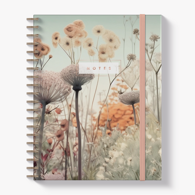 NOTEBOOK ±A4 WILDFLOWERS WIRE-O