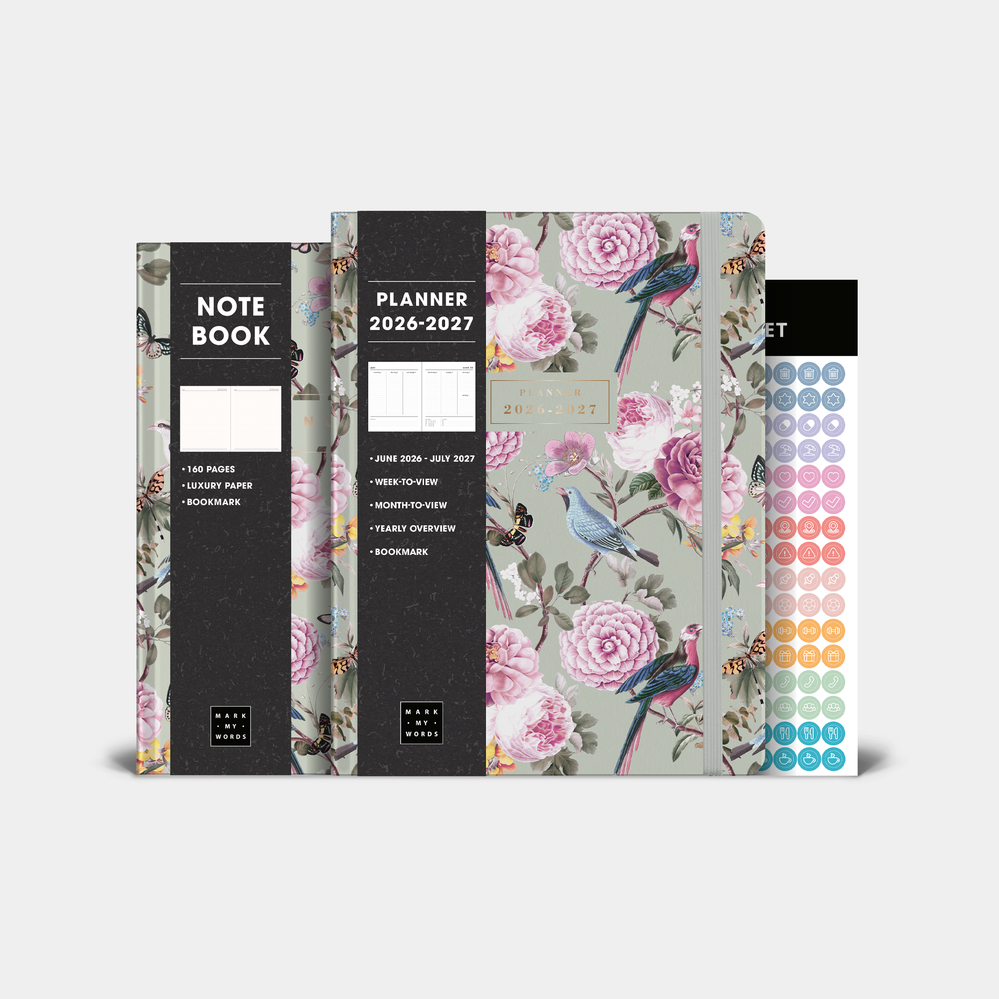 WEEKLY PLANNER BUNDLE 2026-2027 ±A4 ROMANTIC