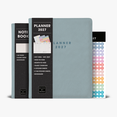 LUXURY WEEKLY PLANNER BUNDLE 2027 A5+ FLEXCOVER PU