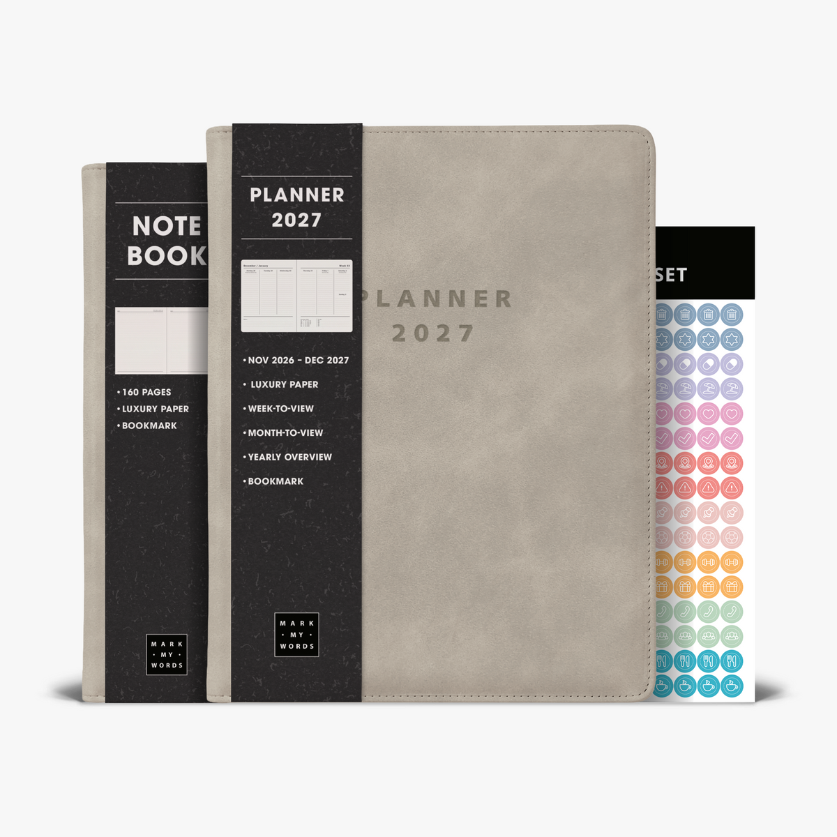 WEEKLY PLANNER BUNDLE 2027 ±A4 SUEDE