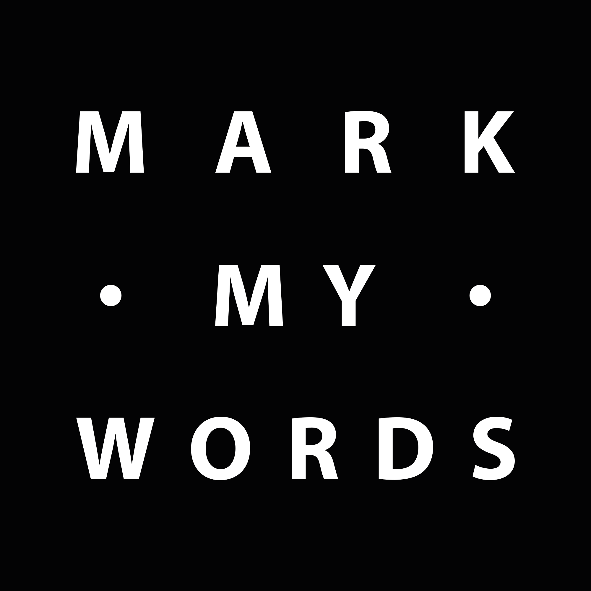 The MarkMyWords logo in black