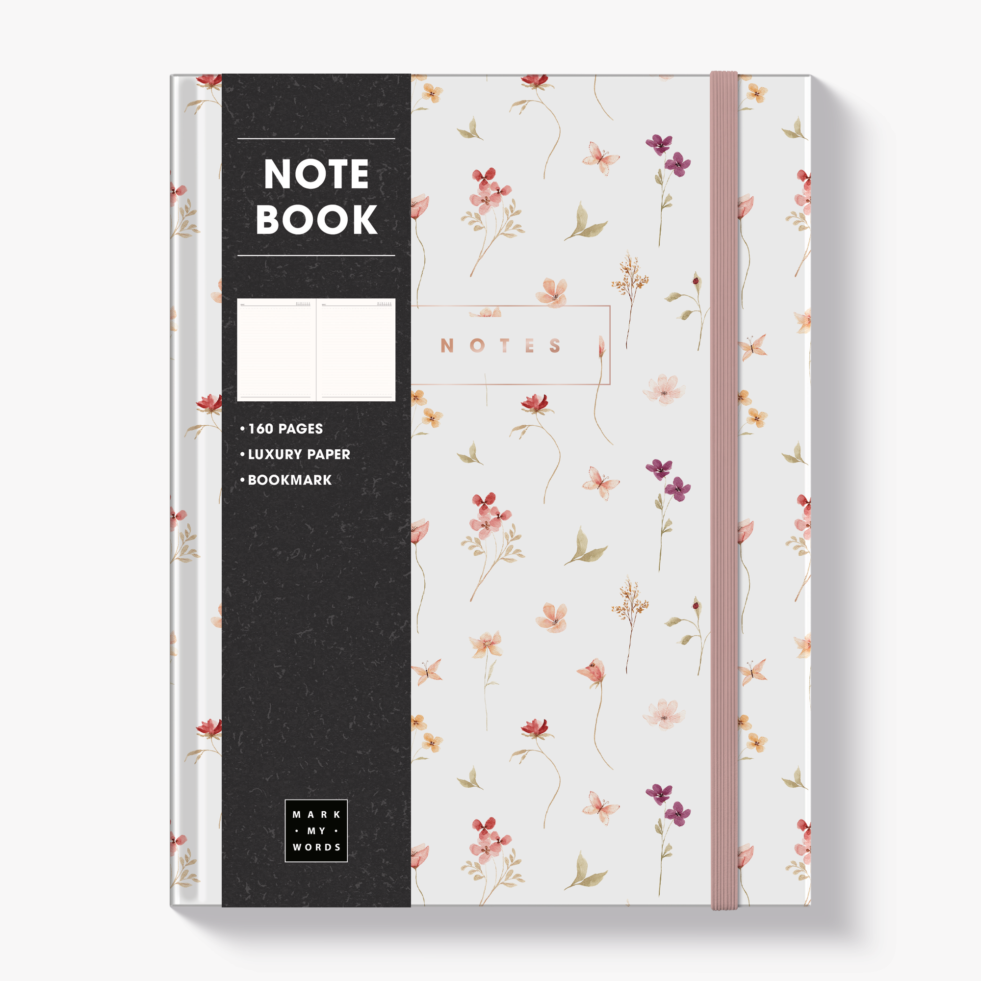 NOTEBOOK ±A4 DELICATE FLORALS