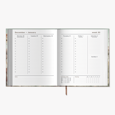 LUXURY APPOINTMENT DIARY BUNDLE 2027 A5+ WILDFLOWERS