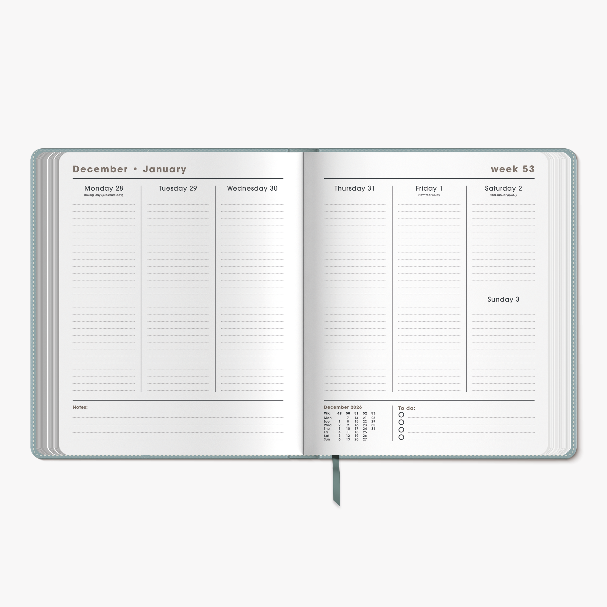 LUXURY WEEKLY PLANNER BUNDLE 2027 A5+ FLEXCOVER PU