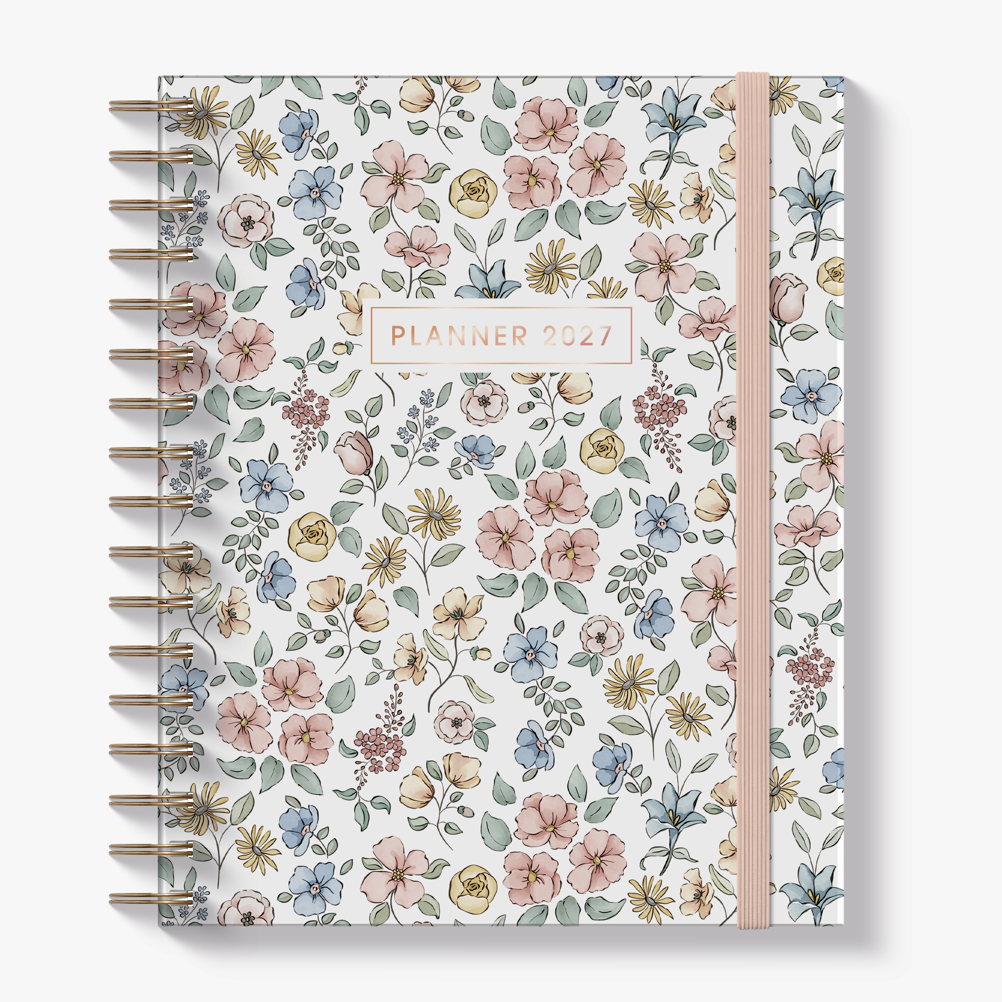 LUXURY WEEKLY PLANNER 2027 A5+ PASTEL FLORALS