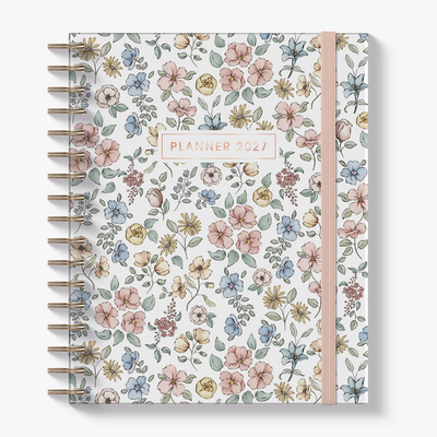 LUXURY WEEKLY PLANNER 2027 A5+ PASTEL FLORALS