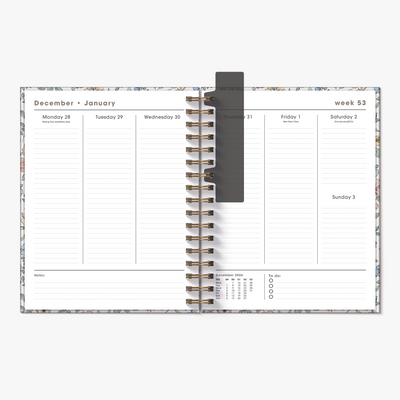 LUXURY WEEKLY PLANNER 2027 A5+ PASTEL FLORALS