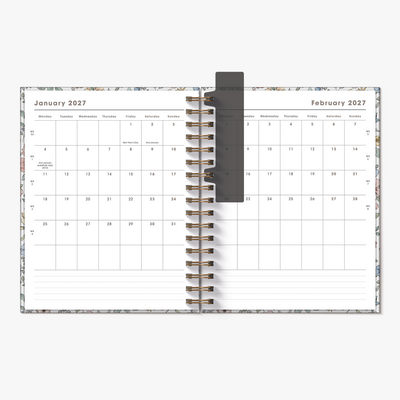 LUXURY WEEKLY PLANNER 2027 A5+ PASTEL FLORALS