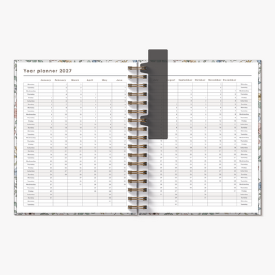LUXURY WEEKLY PLANNER 2027 A5+ PASTEL FLORALS