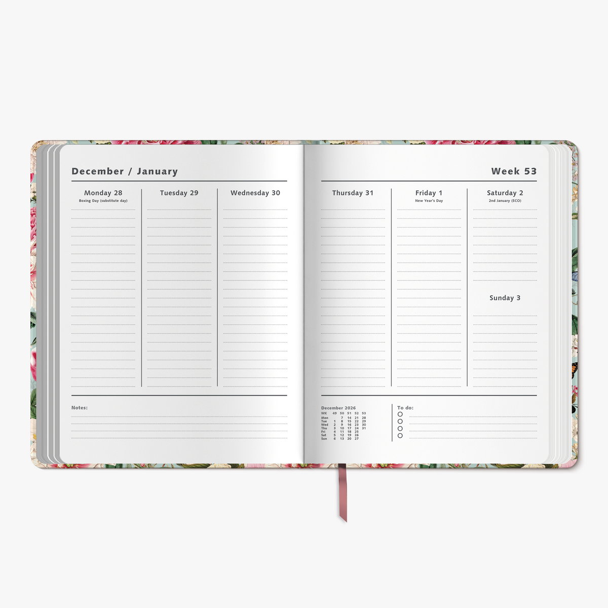 WEEKLY PLANNER 2027 ±A4 SHABBY CHIC