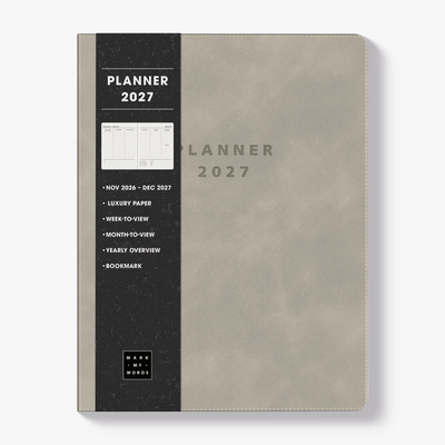 WEEKLY PLANNER 2027 ±A4 SUEDE-LOOK