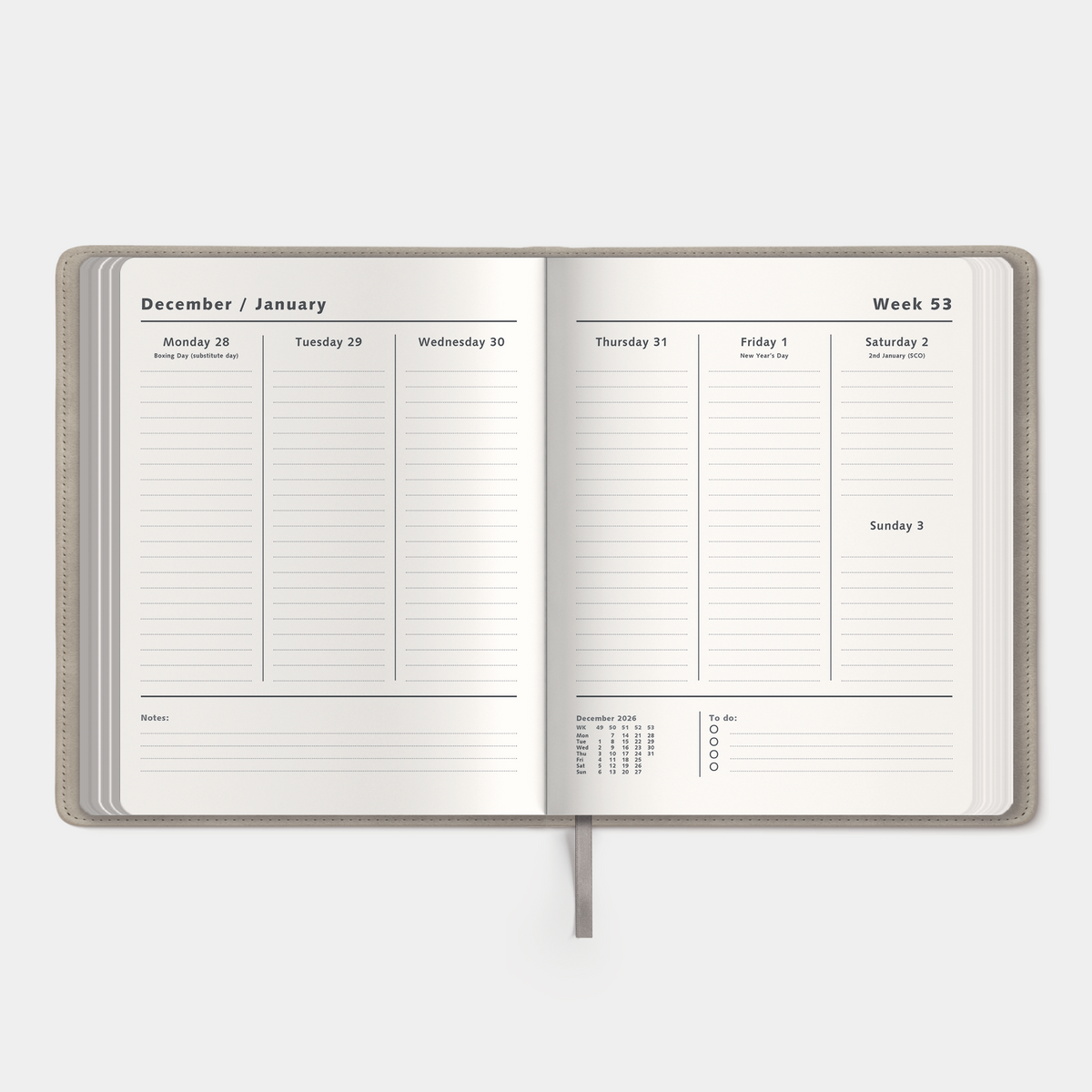 WEEKLY PLANNER BUNDLE 2027 ±A4 SUEDE