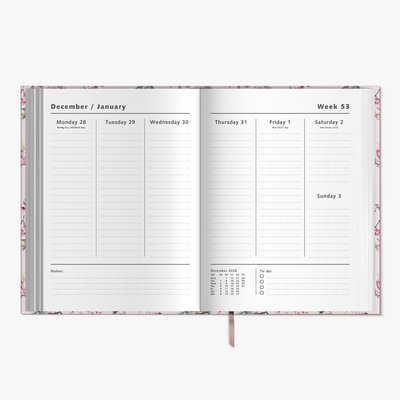 WEEKLY PLANNER 2027 A4 CHERRY BLOSSOM