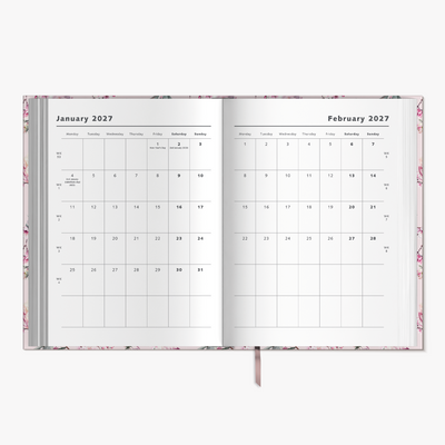 WEEKLY PLANNER 2027 A4 CHERRY BLOSSOM