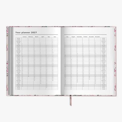 WEEKLY PLANNER 2027 A4 CHERRY BLOSSOM