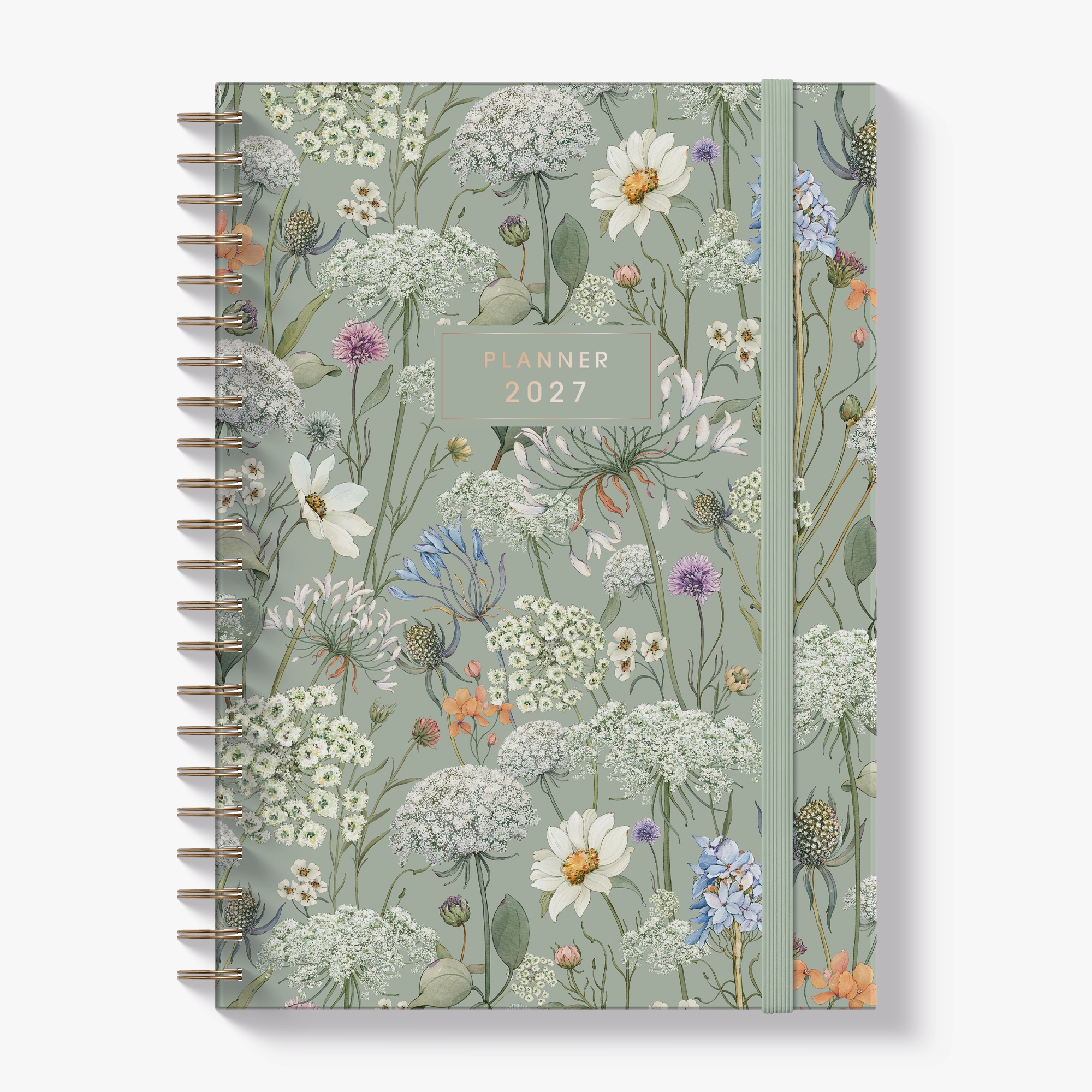 WEEKLY PLANNER 2027 A4 MEADOW FLOWERS