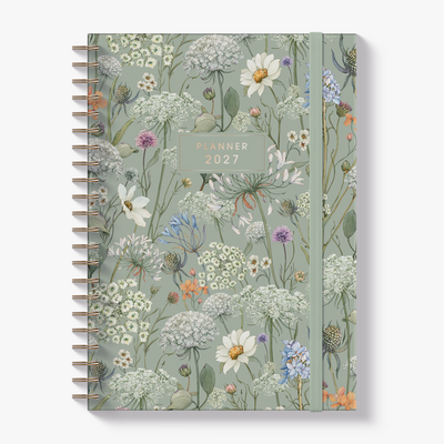 WEEKLY PLANNER 2027 A4 MEADOW FLOWERS