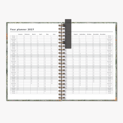 WEEKLY PLANNER 2027 A4 MEADOW FLOWERS
