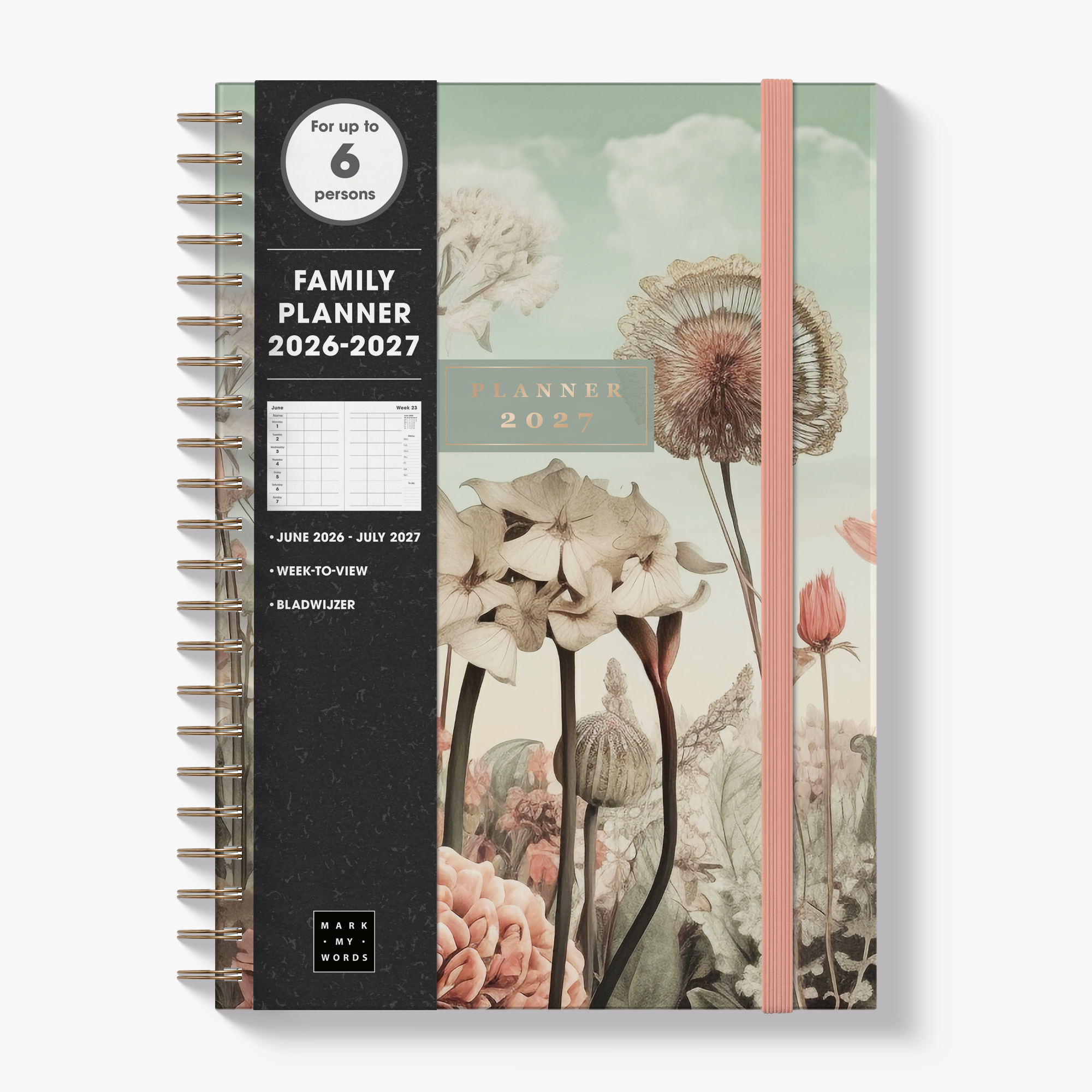 FAMILY DIARY 2027 A4 WILDFLOWERS