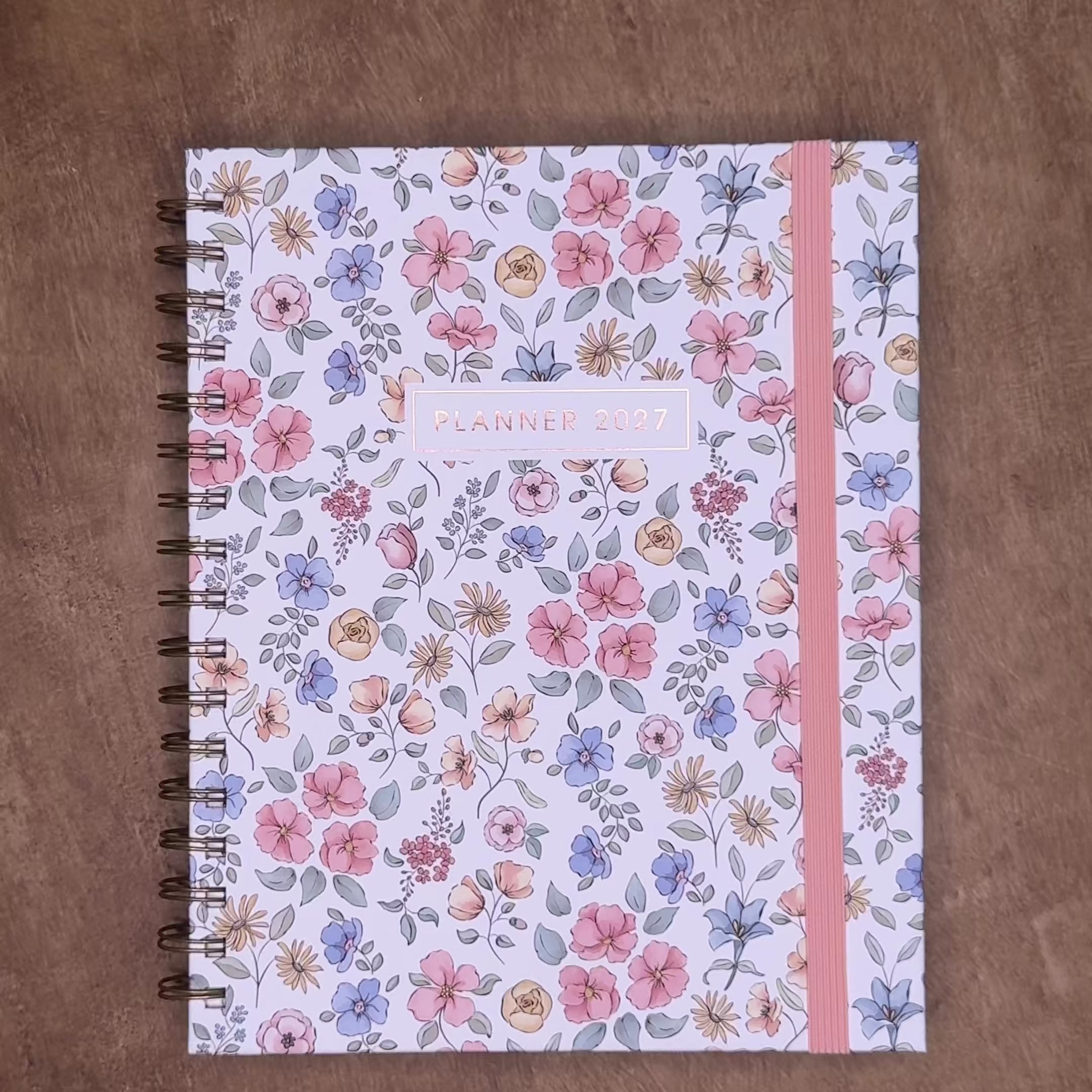 LUXURY WEEKLY PLANNER 2027 A5+ PASTEL FLORALS
