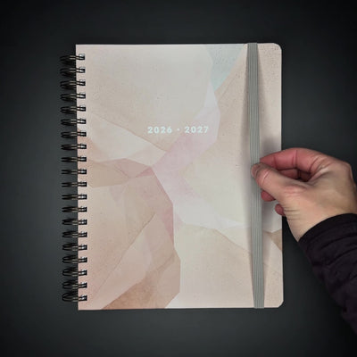 18-MONTH PLANNER 2026-2027 ±A4 ABSTRACT BLUSH